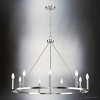 Urban Ambiance Luxury Modern Farmhouse Indoor Chandelier,  26-1/2''H x 35-1/2"W x 35-1/2''D,  Brushed Nickel Finish, UHP4603 - 3 of 4