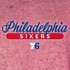 NBA Philadelphia 76ers Women's Burnout Crew Neck Fleece Sweatshirt - 4 of 4