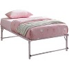 Kings Brand Furniture Twin Size Metal Pop up Trundle Day Bed Frame with Wheels- Sturdy and Elegant Space-Saving Solution - 3 of 4