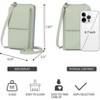 FATMOON Small Crossbody Cell Phone Purse for Women Leather Cellphone Bags Wallet Purses with Multi Card Slots - 3 of 4