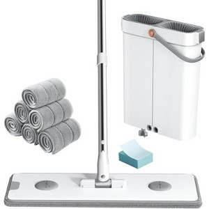 All-Surface Mop & Bucket Set - Cleans Floors, Walls, and Windows in Apartments & RVs, Includes 6 Pads & Wringer - 1 of 4