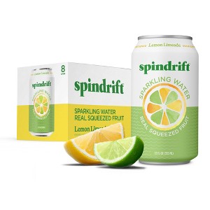 Spindrift Lemon Limeade Sparkling Water - 8pk/12 fl oz Cans - 1 of 4