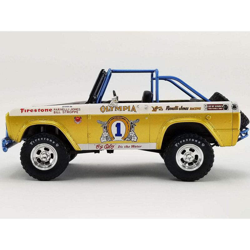 1970 Ford Baja Bronco #1 Big Oly Tribute Edition Parnelli Jones Racing Ltd Ed to 702 pcs 1/18 Diecast Car by Greenlight for ACME, 4 of 7