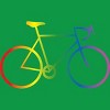 Adult Design By Humans Rainbow Bike Cyclist Pride By Bonganva T-Shirt - 2 of 2