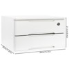 YIYIBYUS 2 Tiers Wooden Desktop Storage Box with Lockable Drawers - 3 of 4