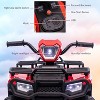 12V Kids Ride-On ATV for Toddlers, Electric 4-Wheel Vehicle with LED Lights, Music, USB, Safe 2.2mph, Forward/Backward - 4 of 4