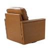 Set of 2 Rosa 29'' Wide Genuine Leather 360¬∞Swivel Armchair with Nailhead Trims |ARTFUL LIVING DESIGN - 4 of 4