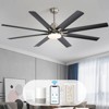 HOMLUX 66" Smart Control Ceiling Fans with Dimmable LED Light & Reversible Motor,Black/Sliver - 4 of 4