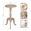 Kate and Laurel Tourneaux Wood Side Table, 16x16x26, Natural - 2 of 4