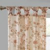 LIVN CO. Floral Printed Voile Sheer Twist Tab Top Curtain Panel, Blush 50x95" - 4 of 4