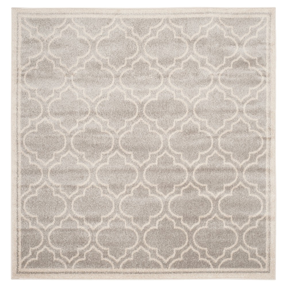 5'x5' Coco Loomed Rug Light Gray/Ivory - Safavieh