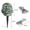 Fun Little Toys Zombie Groundbreaker Halloween Decorations Outdoor Crawling Skulls in Ground Climbing Skeleton Head Yard Lawn Garden Decor Party Props - 2 of 4
