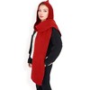 Anna-Kaci Women's Knitted Hooded Scarf with Versatile Design and Warm Ribbed Texture for Stylish Comfort and Winter Protection - 3 of 4