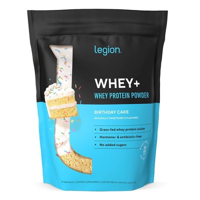 Whey+ Natural Whey Protein Powder - Birthday Cake - 60 Servings