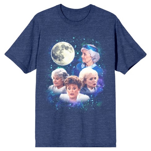 Golden Girls Moonlight Madness Men s Navy Heather T shirt Medium