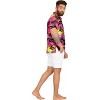 LA LEELA Men's Hawaiian Shirts Short Sleeve Button Down Shirt Mens Summer Shirts Casual Beach Vacation Hawaii Island Shirts for Men Funny - 2 of 4