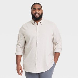 Men's Long Sleeve Casual Dress Shirt - Goodfellow & Co™ - 1 of 3