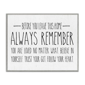 Stupell Industries Follow Your Heart Motivational Quote Casual Phrase, 30" x 24" - 1 of 4