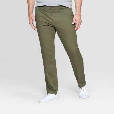 Men's Big & Tall Slim Fit Chino Pants - Goodfellow & Co™ Paris Green 30x36