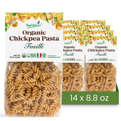 Organic Chickpea Fusilli Pasta, 8.8 oz - by Food To Live