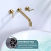 WOWOW  Wall Mounted  2-Handle Bathtub Roman Tub Faucet - 4 of 4