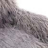 Modern Faux fur Home Office Chair, Fluffy Chair for Girls, Makeup Vanity Chair - 4 of 4