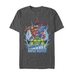 Men's Marvel Patriotic Heroes T-Shirt - 1 of 4