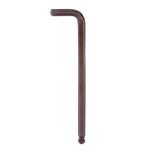 Unique Bargains S2 Steel Rust-Proof L-Shape Long Arm Ball End Hex Key Wrench Red - 1 of 4
