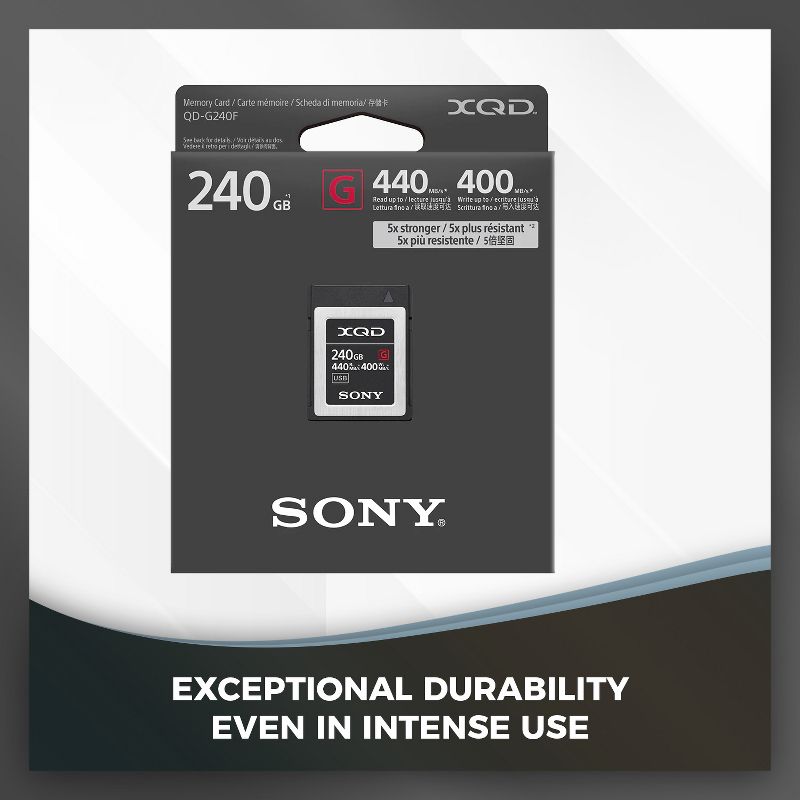 Sony 64GB XQD G Series Memory Card, 4 of 5
