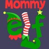 Women's Design By Humans Mommy Elf Christmas By personalized Racerback Tank Top - 2 of 3