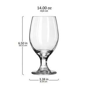 Libbey Perception Banquet Goblet Glasses, 14 ounce, Set of 12 - 1 of 1