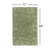 Knightsbridge Stylish And Comfortable All Season Traditional New Tile Design Cotton Bath Rug 17" X 24" Sage - 3 of 4