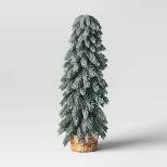 30" Artificial Christmas Downswept Flocked PVC Tree - Threshold™