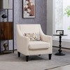 CAVINAS Corduroy Upholstered Accent Chair,Comfortable Arm Chairs  with Armrest and Pillows for Bedroom,Reading Room - 2 of 4