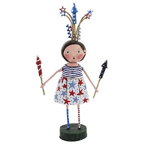 Lori Mitchell 8.5 Inch Putting On A Show Stars Stripes July Fourth Figurines - 1 of 3