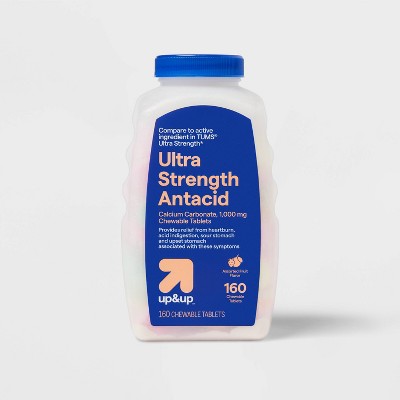 Ultra Strength Antacid Assorted Fruit Chewable Tablets - 160ct - up&up™