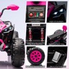 Jojoka 24 Volt Kids ATV Ride-On, Electric 4 Wheeler with 2-Seater, Ride on Toys for Big Kids with Bluetooth, Lights, Music, High Low Speed - 3 of 4