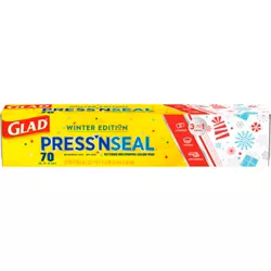 Glad 70' Press N' Seal Wrap - Holiday - 70 sq ft