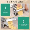 YASHE 2-in-1 Pasta Maker with Adjustable Thickness, Pasta Roller & Cutter, Dual Width Noodle Machine for Spaghetti, Fettuccine & Lasagna - 2 of 4