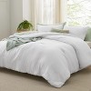 Bedsure | 3Pcs Beige Soft Warm Imitation Washed Cotton Bed Comforter Sets for All Seasons - 2 of 4