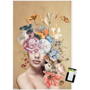 Trends International Reinders: Flowers - Floral Lady Unframed Wall Poster Prints - 1 of 4