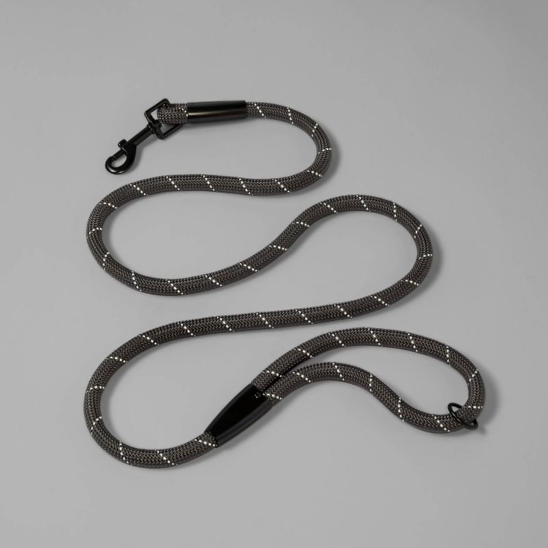 Reflective Rope Dog Leash - Gray - Boots &#38; Barkley&#8482;, 3 of 5
