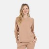 Melody Everyday Organic Cotton Pullover Sweatshirt - Camel - LEZAT - 2 of 4