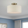 Livex Lighting Blossom 1 - Light Semi-Flush Mount in  Antique Brass - 3 of 4