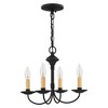 Livex Lighting Heritage 4 - Light Flush Mount in  Black - 4 of 4