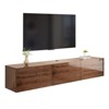 AMERLIFE Floating TV Stand with LED Lights and Power Outlet for TVs Up to 80" - 3 of 3