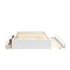 NicBex Full Size Wood Bed Frame with Twin Trundle and 2 Drawers for Adults - 3 of 4