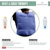 Herbal Concepts Aromatherapy Vest Microwavable Heat Wrap for Back with Organic Flaxseed Peppermint and Lemongrass for Stress and Pain Relief- Blue - 2 of 4
