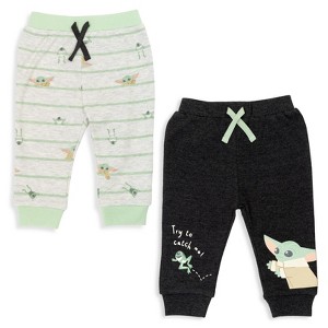 Star Wars Darth Vader Stormtrooper C-3PO Chewbacca R2-D2 Baby Yoda 2 Pack Pants Newborn to Infant - 1 of 4