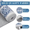Vintage Floral Area Rug - Distressed Low Pile Non-Slip & Machine Washable Carpet for Kitchen, Living Room, Bedroom - 4 of 4